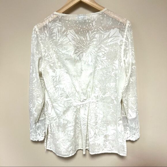 Coldwater creek lace top.  Size Sm - Picture 6 of 7